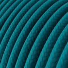 Cotton cerulean textile cable – The original Creative-Cables – RC21 round 2x0.75 mm / 3x0.75 mm