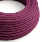 Cotton burgundy textile cable – The original Creative-Cables – RC32 round 2x0.75 mm / 3x0.75 mm