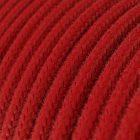 Cotton fire-red textile cable – The original Creative-Cables – RC35 round 2x0.75 mm / 3x0.75 mm