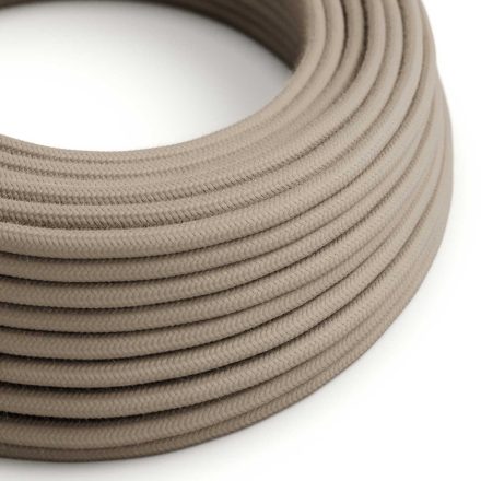 Cotton dove gray textile cable – The original Creative-Cables – RC43 round 2x0.75 mm / 3x0.75 mm