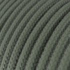 Cotton, sage green textile cable – The original Creative-Cables – RC63 round 2x0.75 mm / 3x0.75 mm
