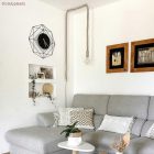 2XL jute and raw cotton twisted rope cable, 2x0.75 electrical cable. Diameter 24 mm