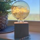 Anthracite gray and beige striped textile cable - The Original Creative-Cables - RD54 round 2x0.75 mm / 3x0.75 mm