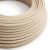 Antique pink and beige cross-weave textile cable – The original Creative-Cables – RD61 round 2x0.75 mm / 3x0.75 mm