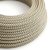Anthracite gray and beige cross-woven textile cable - The Original Creative-Cables - RD64 round 2x0.75 mm / 3x0.75 mm