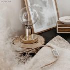 Antique pink and beige zigzag textile cable - The original Creative-Cables - RD71 round 2x0.75 mm / 3x0.75 mm