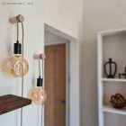 Bark and beige zigzag textile cable – The original Creative-Cables – RD73 round 2x0.75 mm / 3x0.75 mm