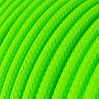 Bright fluorescent green textile cable – The original Creative-Cables – RF06 round 2x0.75 mm / 3x0.75 mm