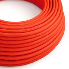Bright fluorescent orange textile cable – The original Creative-Cables – RF15 round 2x0.75 mm / 3x0.75 mm