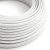 Glossy white shiny textile cable – The original Creative-Cables – RL01 round 2x0.75 mm / 3x0.75 mm