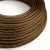 Shiny espresso brown glittering textile cable – The original Creative-Cables – RL13 round 2x0.75 mm / 3x0.75 mm