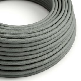   Shiny smoky gray textile cable – The original Creative-Cables – RM03 round 2x0.75 mm / 3x0.75 mm
