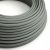 Shiny smoky gray textile cable – The original Creative-Cables – RM03 round 2x0.75 mm / 3x0.75 mm