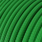 Bright grass green textile cable – The original Creative-Cables – RM06 round 2x0.75 mm / 3x0.75 mm