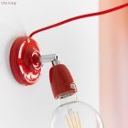 Bright fire-red textile cable – The original Creative-Cables – RM09 round 2x0.75 mm / 3x0.75 mm