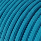 Bright cyan textile cable – The original Creative-Cables – RM11 round 2x0.75 mm / 3x0.75 mm