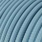 Glossy Baby Blue textile cable - The original Creative-Cables - RM17 round 2x0.75 mm / 3x0.75 mm