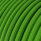 Shiny lime green textile cable - The original Creative-Cables - RM18 round 2x0.75 mm / 3x0.75 mm