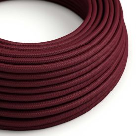   Bright burgundy textile cable - The original Creative-Cables - RM19 round 2x0.75 mm / 3x0.75 mm