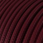 Bright burgundy textile cable - The original Creative-Cables - RM19 round 2x0.75 mm / 3x0.75 mm