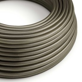   Glossy dark gray textile cable – The original Creative-Cables – RM26 round 2x0.75 mm / 3x0.75 mm