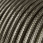 Glossy dark gray textile cable – The original Creative-Cables – RM26 round 2x0.75 mm / 3x0.75 mm