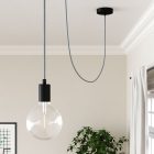 Shiny light blue-gray textile cable – The original Creative-Cables – RM30 round 2x0.75 mm / 3x0.75 mm