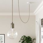 Linen White Melange textile cable - The original Creative-Cables - RN01 round 2x0.75 mm / 3x0.75 mm