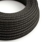 Linen anthracite gray melange textile cable - The original Creative-Cables - RN03 round 2x0.75 mm / 3x0.75 mm