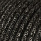 Linen anthracite gray melange textile cable - The original Creative-Cables - RN03 round 2x0.75 mm / 3x0.75 mm