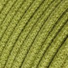 Jute green straw fabric cable - The original Creative-Cables - RN23 round 2x0.75 mm / 3x0.75 mm