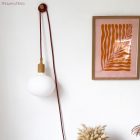 Jute orange clay textile cable - The original Creative-Cables - RN27 round 2x0.75 mm / 3x0.75 mm