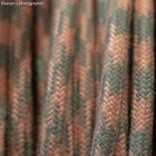 Cotton antique pink and gray checkered textile cable - The original Creative-Cables - RP26 round 2x0.75 mm / 3x0.75 mm