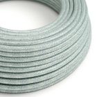 Cotton blue mist textile cable - The original Creative-Cables - RX12 round 2x0.75 mm / 3x0.75 mm