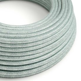   Cotton blue mist textile cable - The original Creative-Cables - RX12 round 2x0.75 mm / 3x0.75 mm