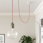 Cotton salmon pink textile cable – The original Creative-Cables – RX13 round 2x0.75 mm / 3x0.75 mm