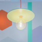 Glossy fire-red and optical white zigzag textile cable – The original Creative-Cables – RZ09 round 2x0.75 mm / 3x0.75 mm