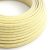 Shiny corn yellow and optical white zigzag textile cable - Original Creative-Cables - RZ10 round 2x0.75 mm / 3x0.75 mm