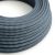 Cotton stone gray and ocean blue textile cable – The original Creative-Cables – RZ25 round 2x0.75 mm / 3x0.75 mm