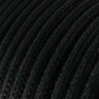 Ultra-soft silicone electrical cable with charcoal black cotton lining - RC04 round 2x0.75 mm
