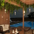 UV-resistant electrical cable with white SM01 fabric sheathing for outdoor use - Compatible with Modulair Outdoor IP65