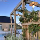 UV-resistant electrical cable with natural gray SN02 linen lining for outdoor use - Compatible with Modulair Outdoor IP65