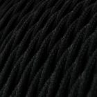 Cotton charcoal black textile cable – The original Creative-Cables – TC04 braided 2x0.75 mm / 3x0.75 mm