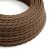 Cotton Espresso Brown textile cable - The original Creative-Cables - TC13 braided 2x0.75 mm / 3x0.75 mm