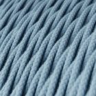 Cotton ocean blue textile cable – The original Creative-Cables – TC53 braided 2x0.75 mm / 3x0.75 mm