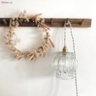 Shiny pearl white textile cable – The original Creative-Cables – TM00 braided 2x0.75 mm / 3x0.75 mm