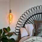 Glossy, optically white textile cable – The original Creative-Cables – TM01 braided 2x0.75 mm / 3x0.75 mm