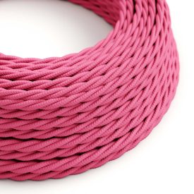   Bright pink fuchsia textile cable – The original Creative-Cables – TM08 braided 2x0.75 mm / 3x0.75 mm