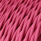 Bright pink fuchsia textile cable – The original Creative-Cables – TM08 braided 2x0.75 mm / 3x0.75 mm