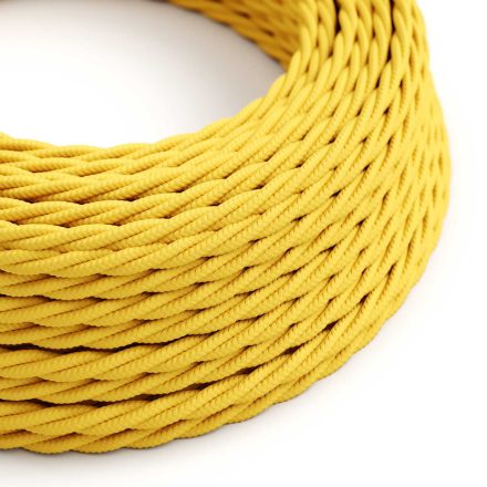 Bright corn yellow textile cable – The original Creative-Cables – TM10 braided 2x0.75 mm / 3x0.75 mm